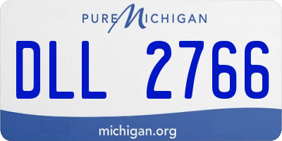 MI license plate DLL2766