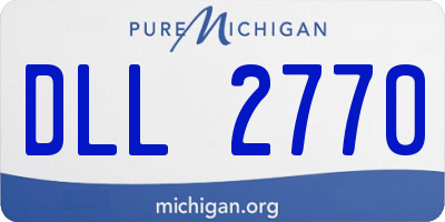 MI license plate DLL2770