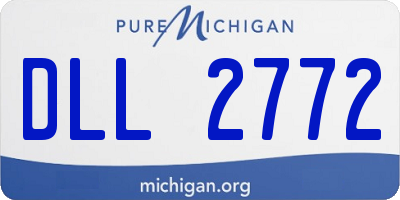 MI license plate DLL2772