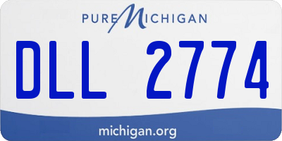 MI license plate DLL2774