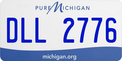 MI license plate DLL2776