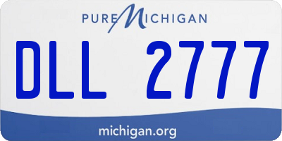 MI license plate DLL2777