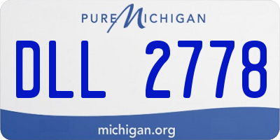 MI license plate DLL2778