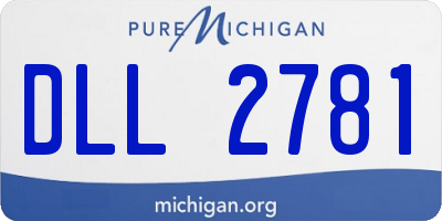 MI license plate DLL2781