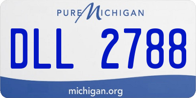 MI license plate DLL2788