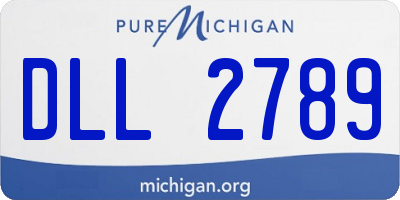 MI license plate DLL2789