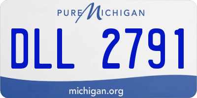 MI license plate DLL2791