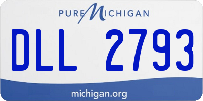 MI license plate DLL2793