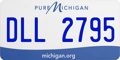 MI license plate DLL2795