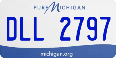 MI license plate DLL2797