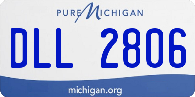 MI license plate DLL2806