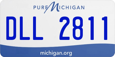 MI license plate DLL2811