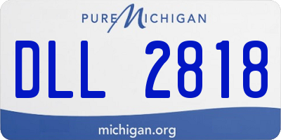 MI license plate DLL2818