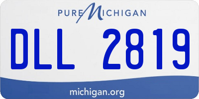 MI license plate DLL2819