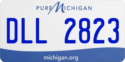 MI license plate DLL2823