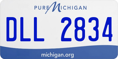 MI license plate DLL2834