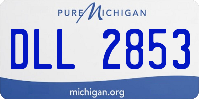 MI license plate DLL2853