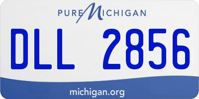 MI license plate DLL2856