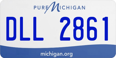 MI license plate DLL2861