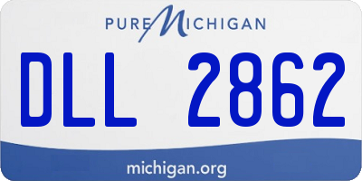 MI license plate DLL2862