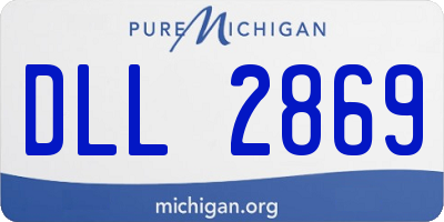 MI license plate DLL2869
