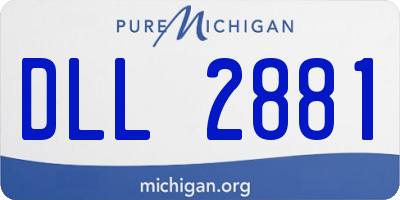 MI license plate DLL2881