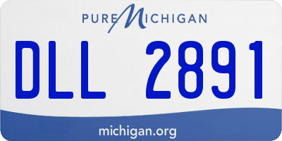 MI license plate DLL2891