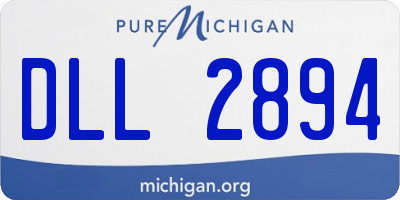 MI license plate DLL2894