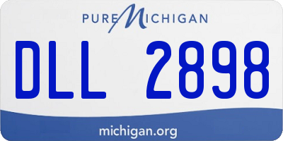 MI license plate DLL2898
