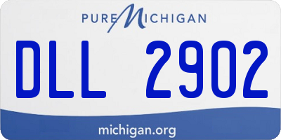 MI license plate DLL2902