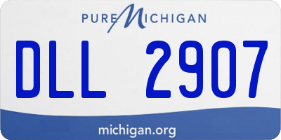 MI license plate DLL2907