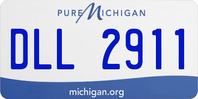 MI license plate DLL2911