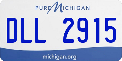 MI license plate DLL2915
