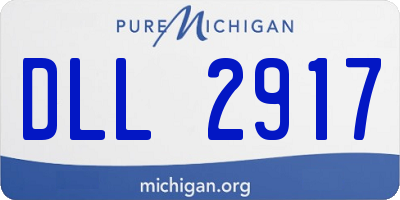 MI license plate DLL2917