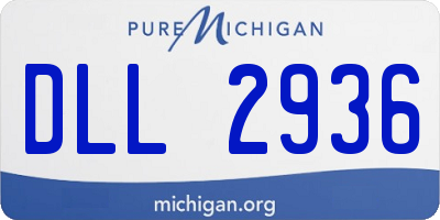 MI license plate DLL2936