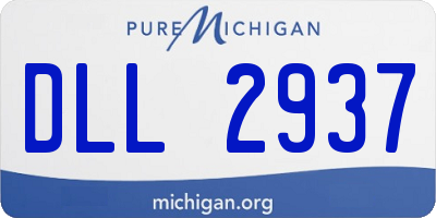 MI license plate DLL2937