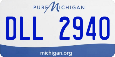 MI license plate DLL2940
