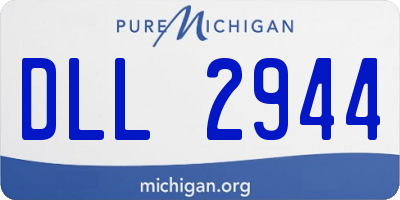 MI license plate DLL2944