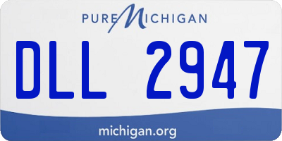 MI license plate DLL2947