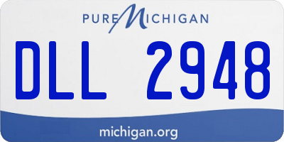 MI license plate DLL2948