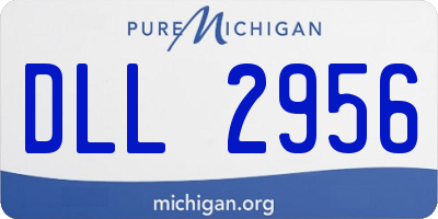 MI license plate DLL2956