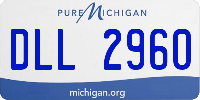 MI license plate DLL2960