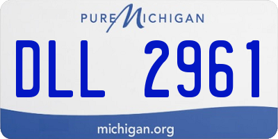 MI license plate DLL2961