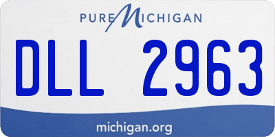 MI license plate DLL2963