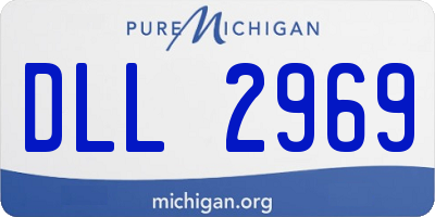 MI license plate DLL2969