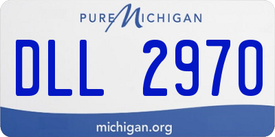 MI license plate DLL2970