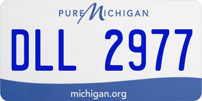 MI license plate DLL2977