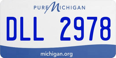 MI license plate DLL2978