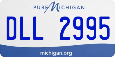 MI license plate DLL2995