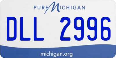 MI license plate DLL2996